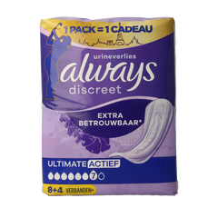 Always Discreet ultimate active 12 Stuks