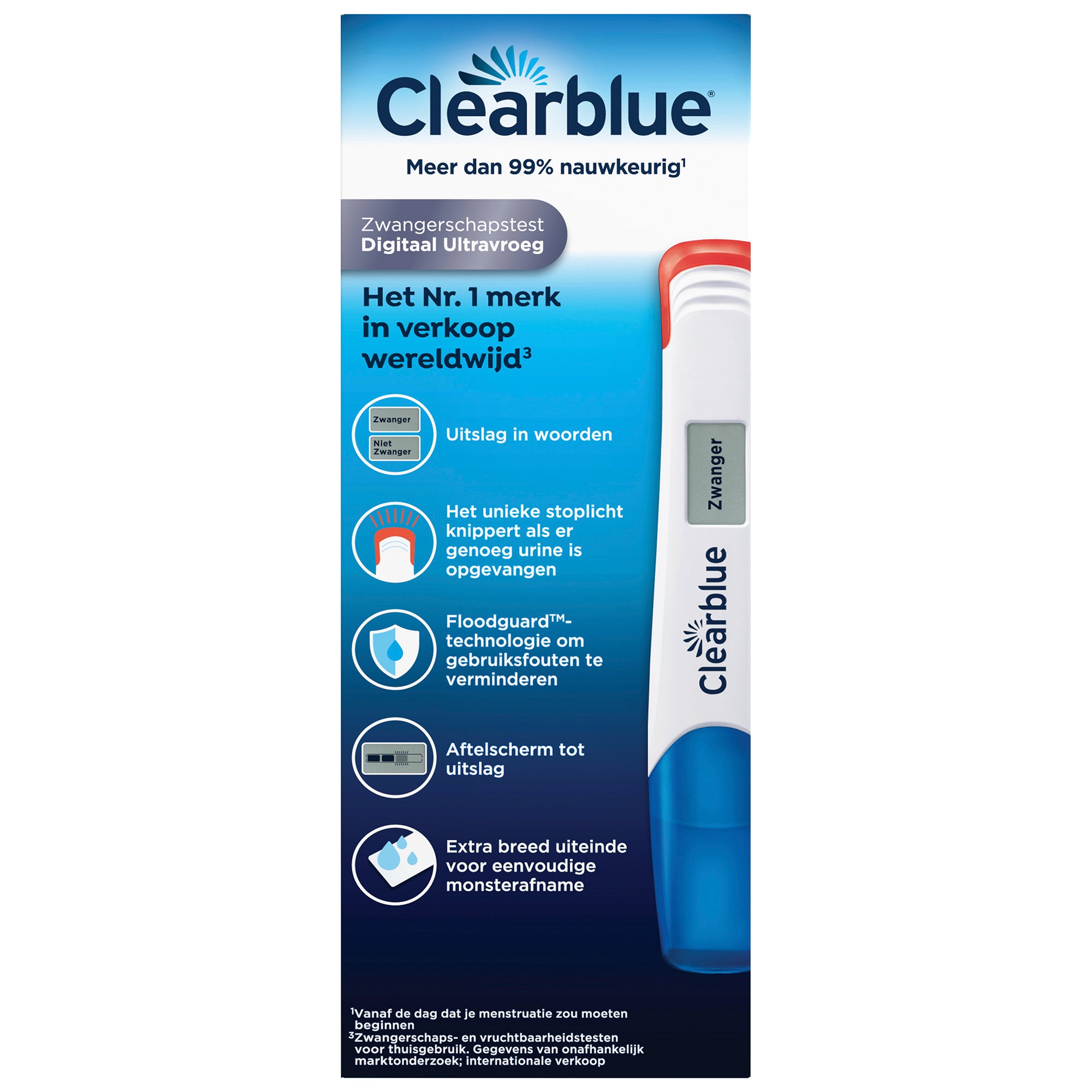 Clearblue Digitaal ultra vroeg 2 Stuks