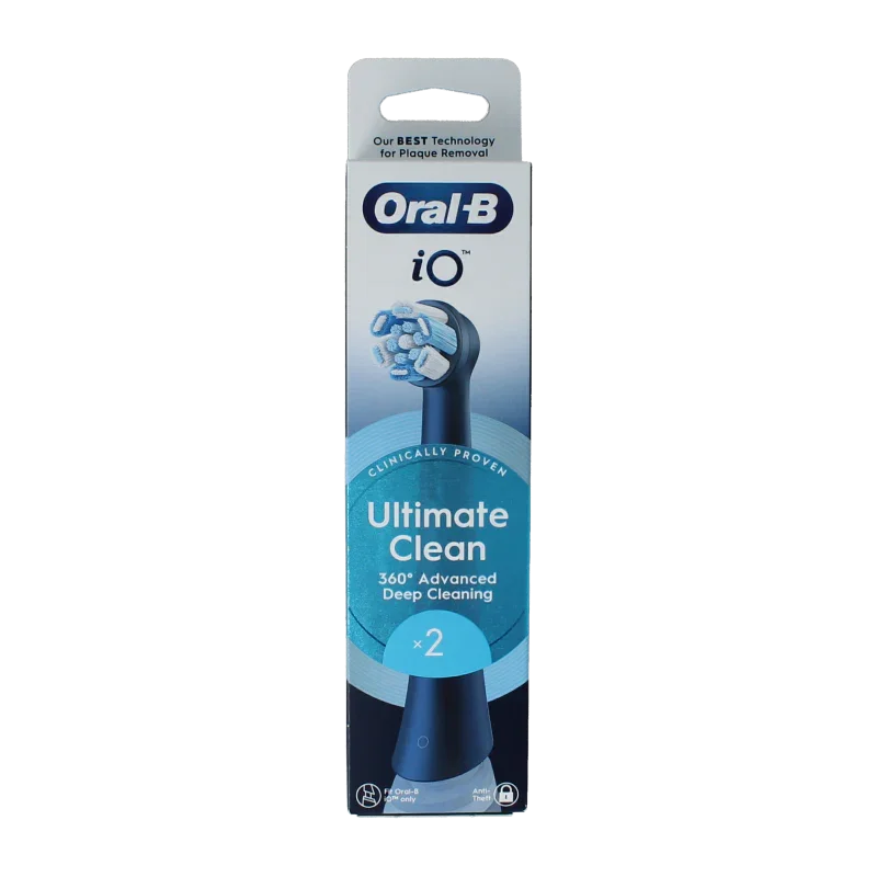 Oral B Opzetborstels ultimate clean black 2 Stuks