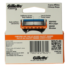 Gillette Fusion manual blades 4 Stuks