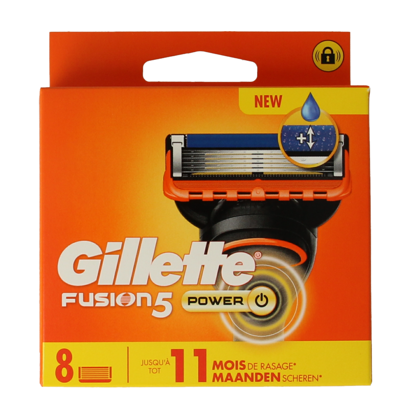 Gillette Fusion power blades 8 Stuks