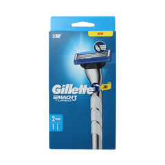 Gillette Mach 3 turbo scheersysteem 2 up 1 Stuks