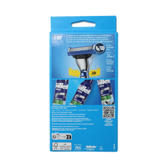 Gillette Mach 3 turbo scheersysteem 2 up 1 Stuks