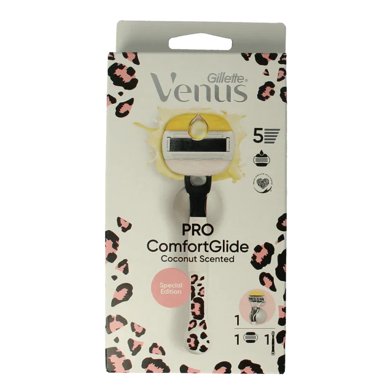 Gillette Comfortglide coconut modular leopard razor 1 Stuks