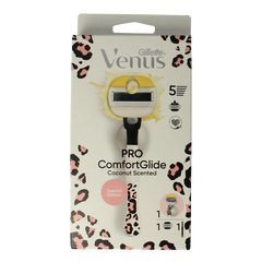 Gillette Comfortglide coconut modular leopard razor 1.00 Stuks