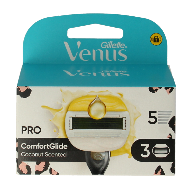 Gillette Venus comfortglide coconut leopard blades 3 Stuks