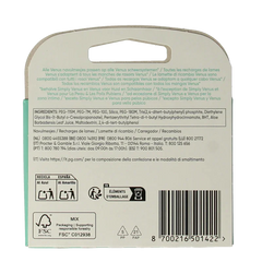 Gillette Venus deluxe smooth sensitive blades 3 Stuks