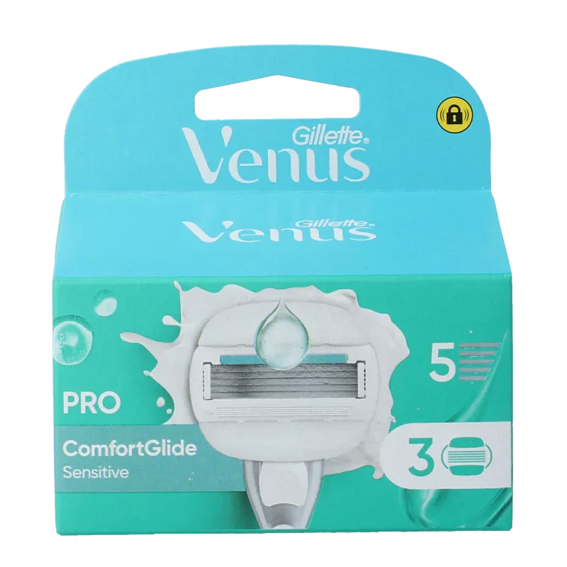 Gillette Comfortglide sensitive mesjes 3 Stuks
