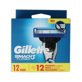 Gillette Mach 3 turbo blades 12 Stuks