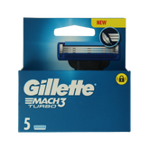 Gillette Mach3 turbo mesjes 5 Stuks