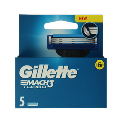 Gillette Mach3 turbo mesjes 5 Stuks