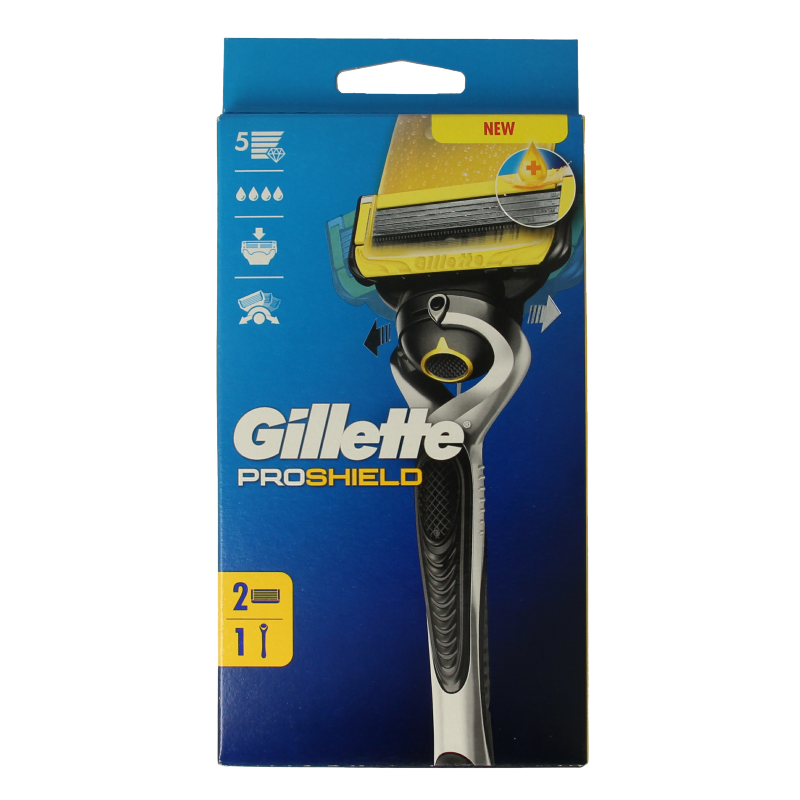 Gillette Proshield yellow razor 2 Stuks