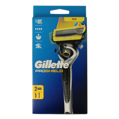 Gillette Proshield yellow razor 2 Stuks