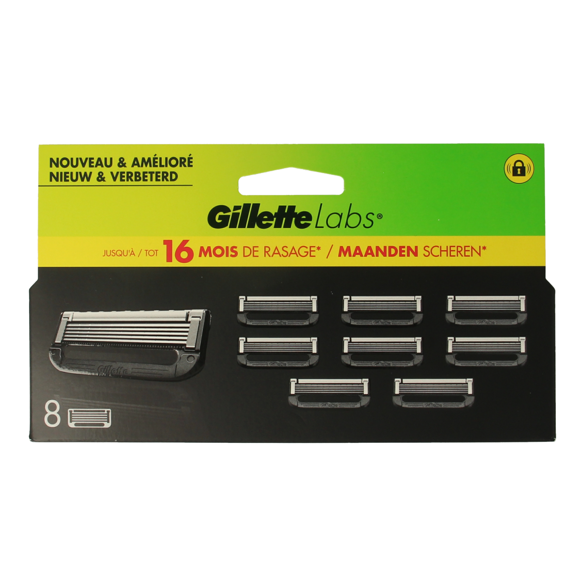 Gillette Labs blades 8.00 Stuks