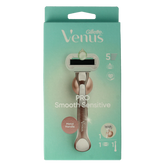 Gillette Venus deluxe smooth sensitive rosegold razor 1.00 Stuks