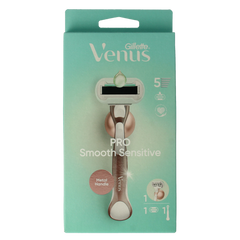 Gillette Venus deluxe smooth sensitive rosegold razor 1.00 Stuks