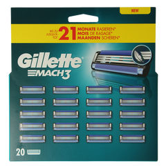 Gillette Mach3 blades 20 Stuks