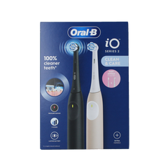 Oral B Elektrische tandenborstels IO2 duo black/pink 2 Stuks
