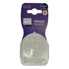 Avent Natural flesspeen 3M+ 2 Stuks
