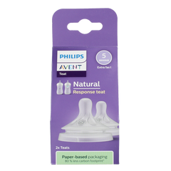 Avent Natural flesspeen 6M+ 2 Stuks