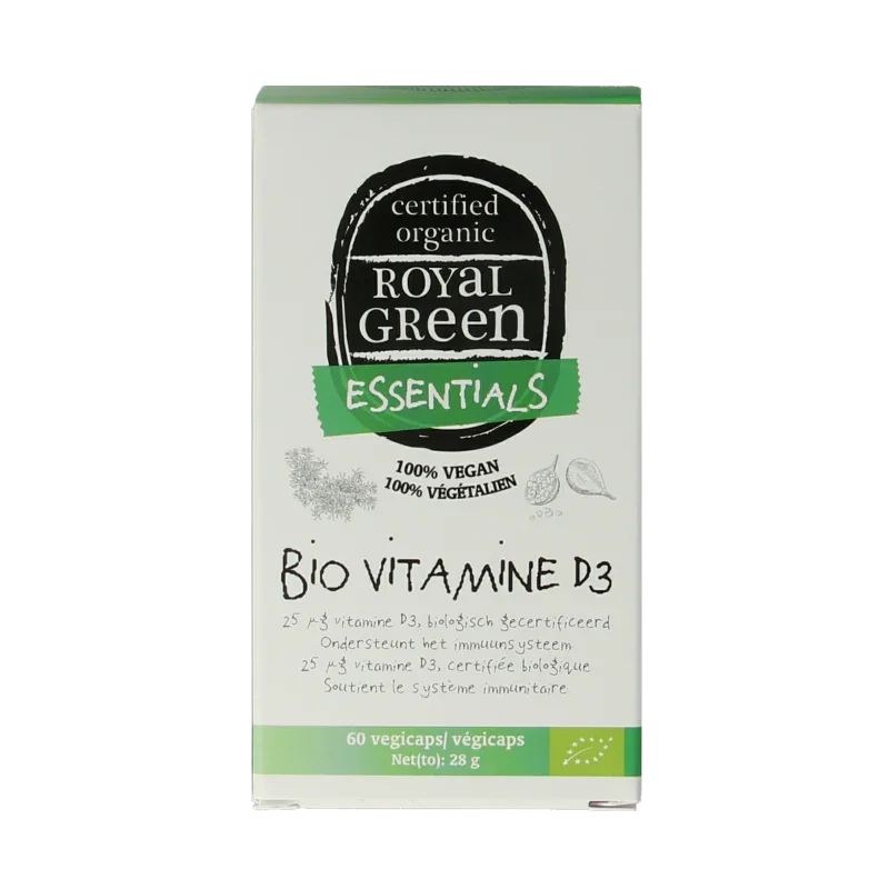 Royal Green Vitamine D3 bio 60 Vegetarische capsules