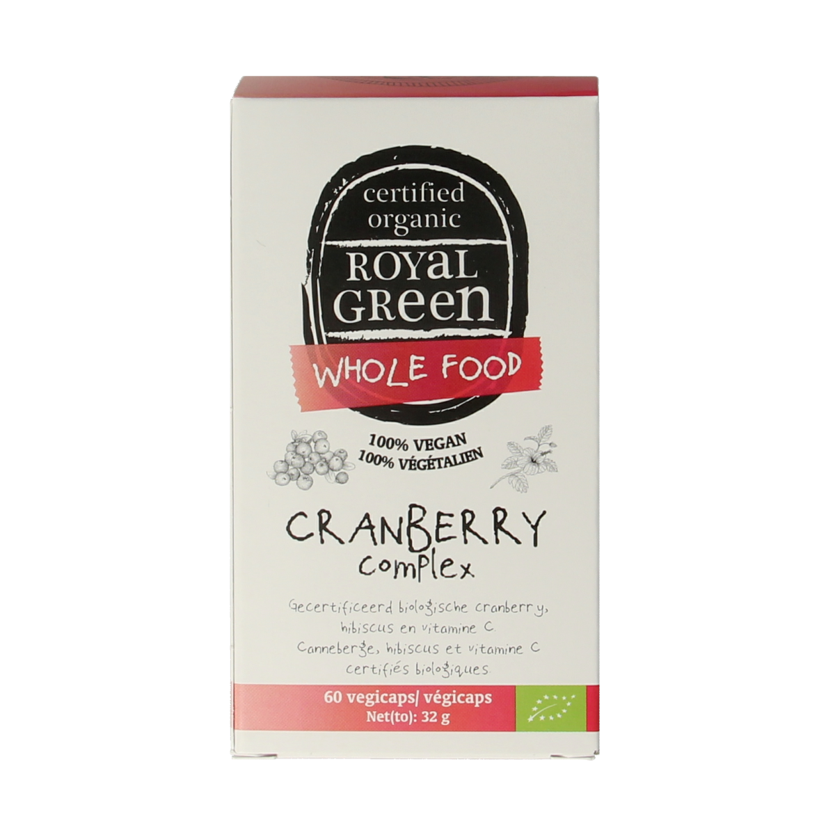 Royal Green Cranberry complex bio 60.00 Vegetarische capsules
