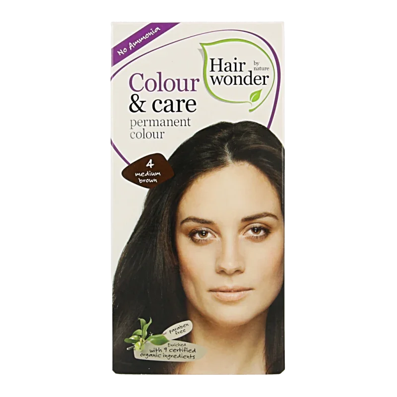 Hairwonder Colour & Care 4 medium brown 100 Milliliter