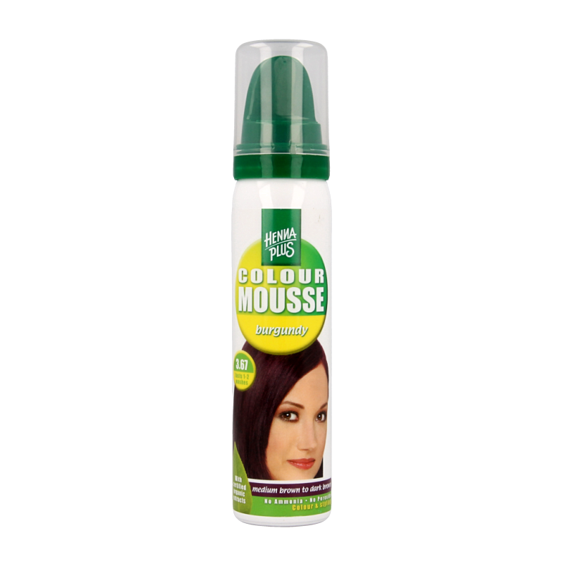 Henna Plus Colour mousse 3.67 aubergine 75 Milliliter