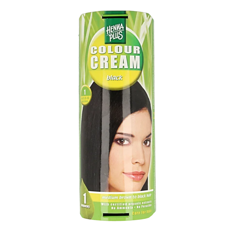 Henna Plus Colour cream black 1 60 Milliliter