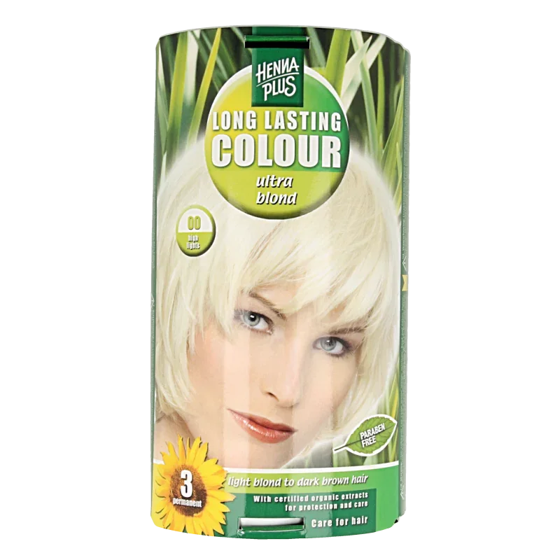 Henna Plus Long lasting colour 00 blonde coupe soleil 140 Milliliter