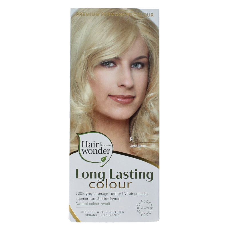 Henna Plus Long lasting colour 8 light blond 100 Milliliter