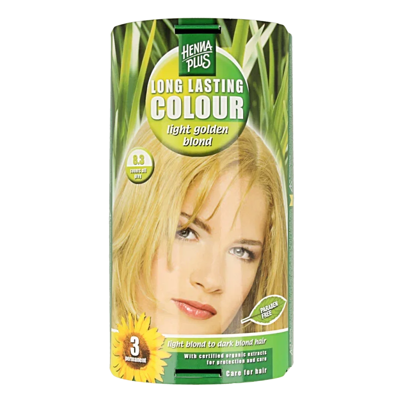 Henna Plus Long lasting colour 8.3 golden blond 100 Milliliter