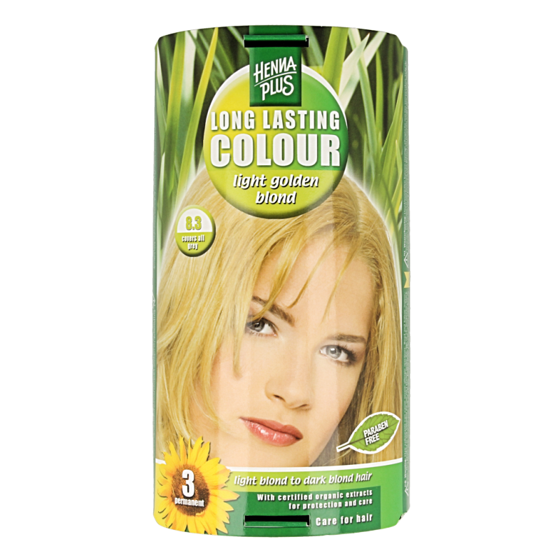 Henna Plus Long lasting colour 8.3 golden blond 100 Milliliter