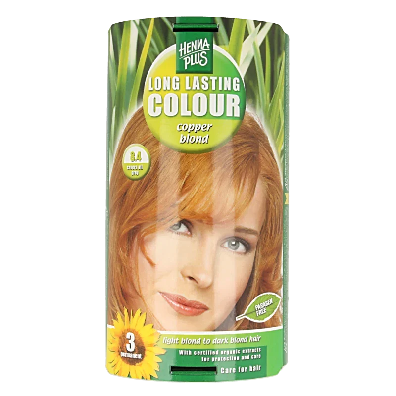 Henna Plus Long lasting colour 8.4 copper blond 100 Milliliter
