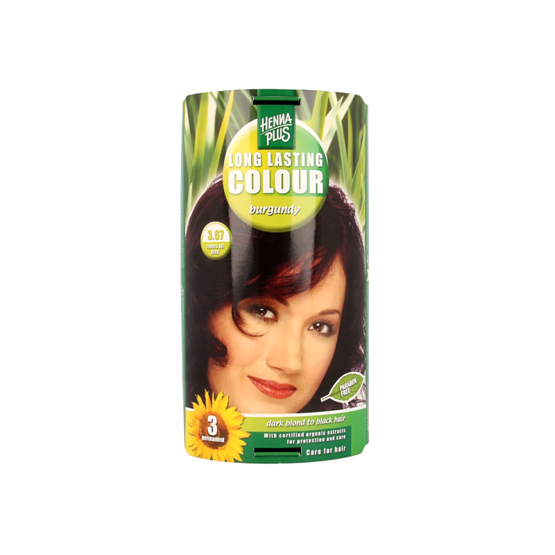 Henna Plus Long lasting colour 3.67 burgundy 100 Milliliter