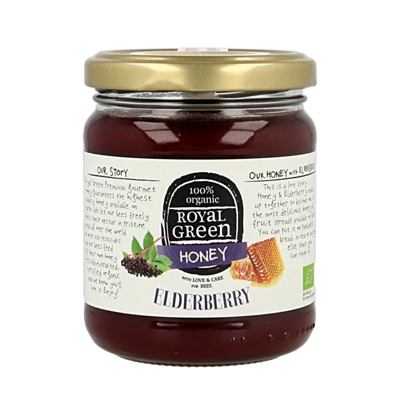 Royal Green Elderberry honey bio 250 Gram