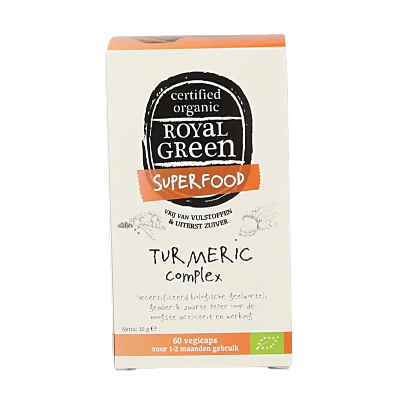 Royal Green Turmeric complex bio 60 Vegetarische capsules