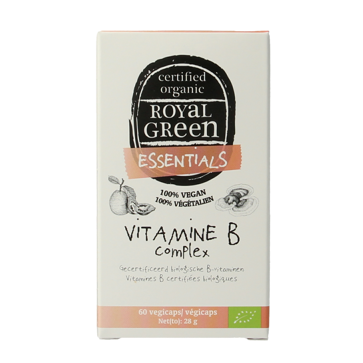 Royal Green Vitamine B complex bio 60.00 Vegetarische capsules
