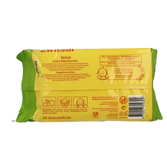 Zwitsal Billendoekjes lotion 65 Stuks