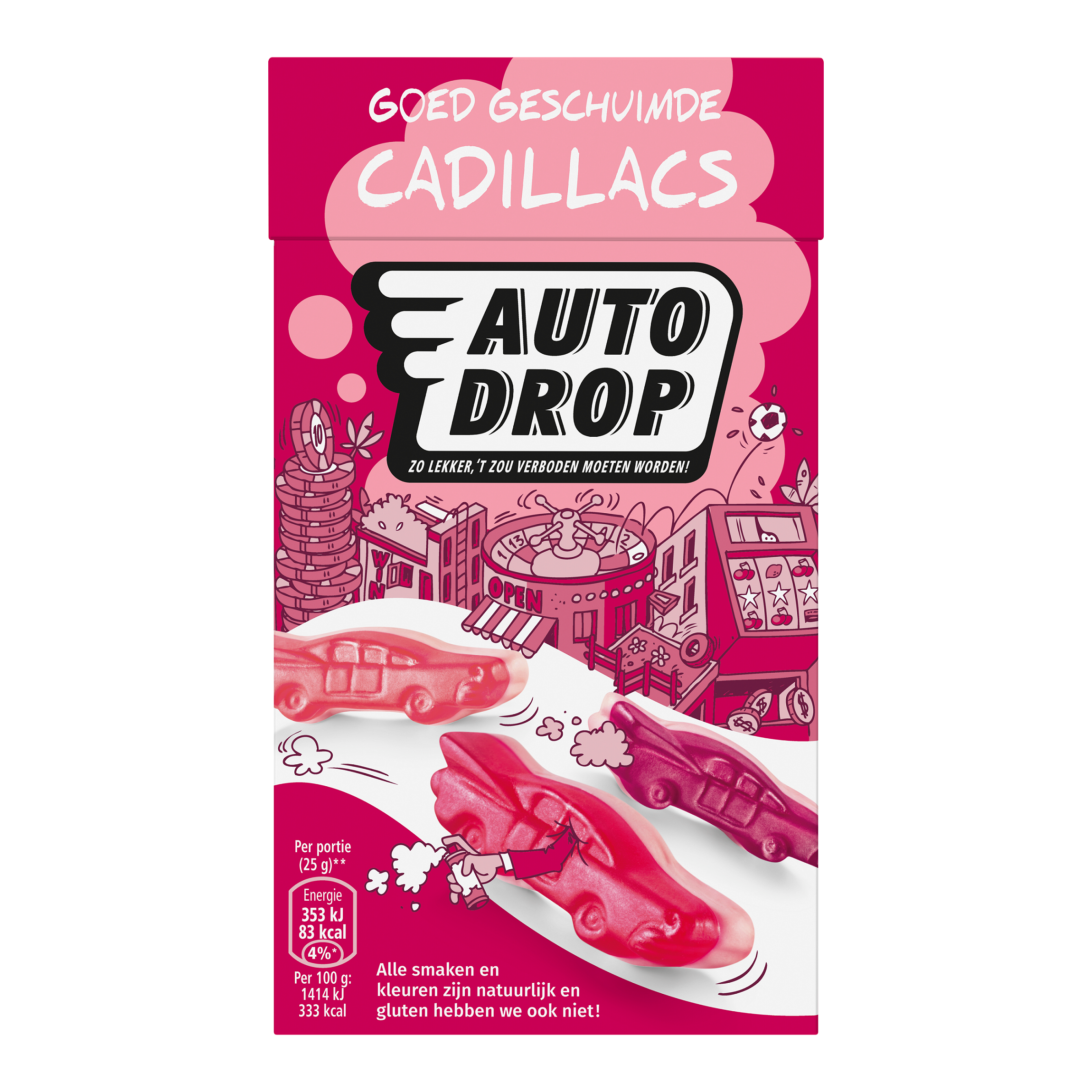 Autodrop Goed geschuimde cadillacs 235.00 Gram
