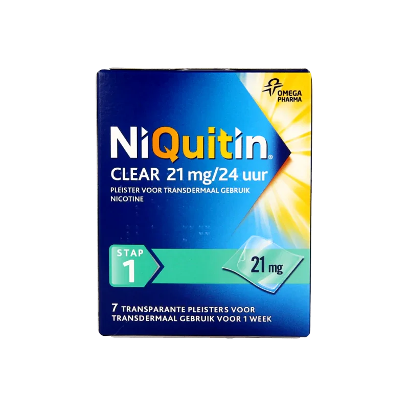 Niquitin Stap clear 21mg/24 uur 7 Stuks