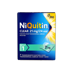 Niquitin Stap clear 21mg/24 uur 7 Stuks
