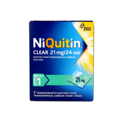Niquitin Stap clear 21mg/24 uur 7.00 Stuks