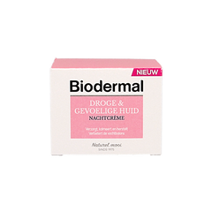 Biodermal Nachtcreme droge en gevoelige huid 50.00 Milliliter