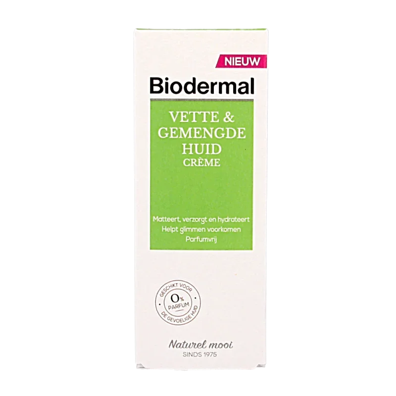 Biodermal Vet & gemengde huid creme 50 Milliliter