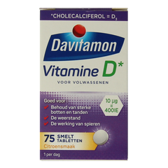 Davitamon Vitamine D volwassenen smelttablet 75.00 Tabletten