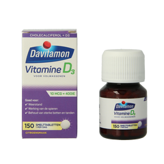 Davitamon Vitamine D volwassenen smelttablet 150 Tabletten