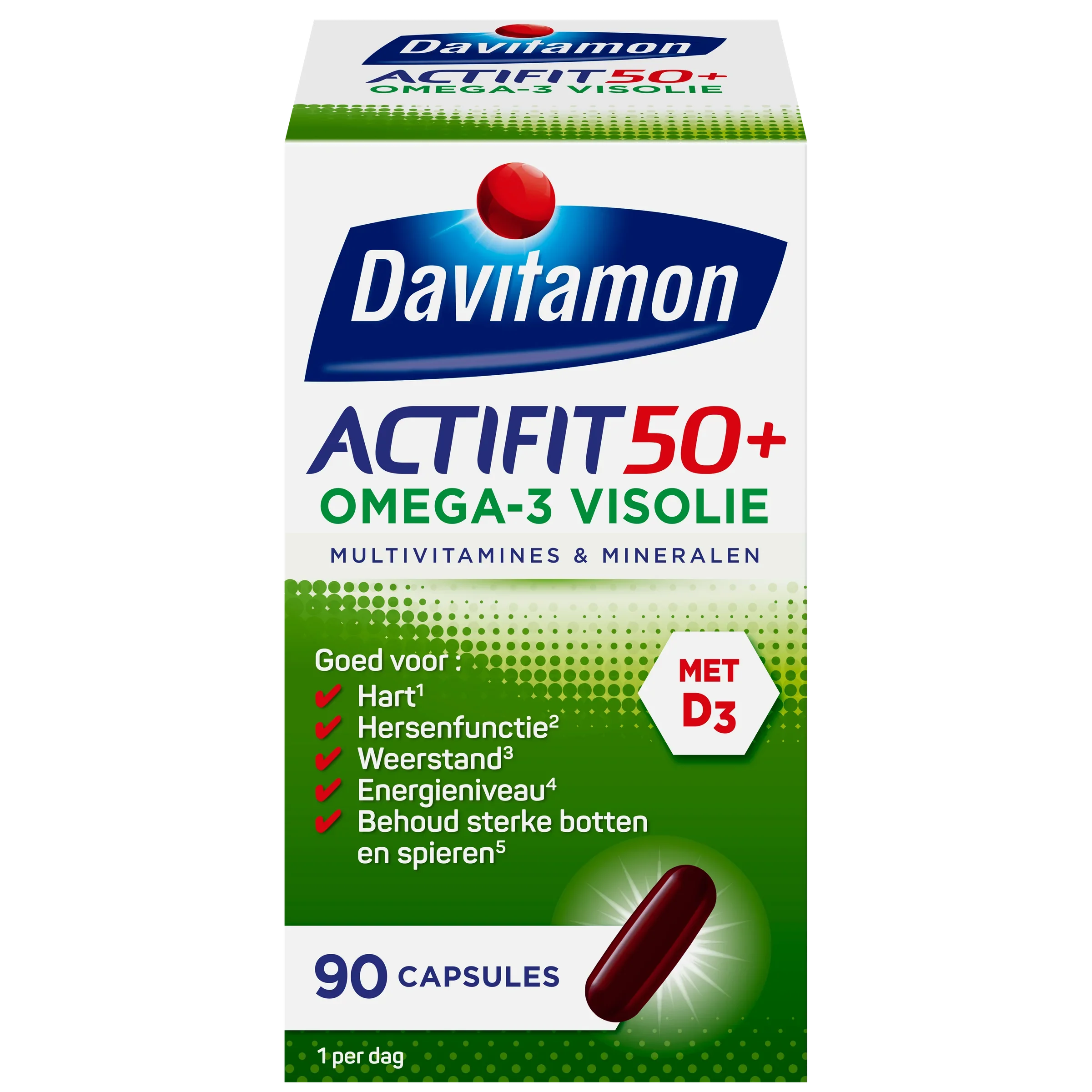 Davitamon Actifit 50+ omega 3 90 Capsules