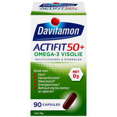 Davitamon Actifit 50+ omega 3 90.00 Capsules