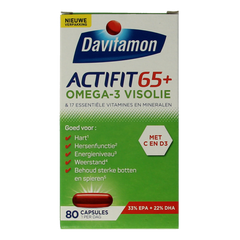 Davitamon Actifit 65+ omega 3 80.00 Capsules